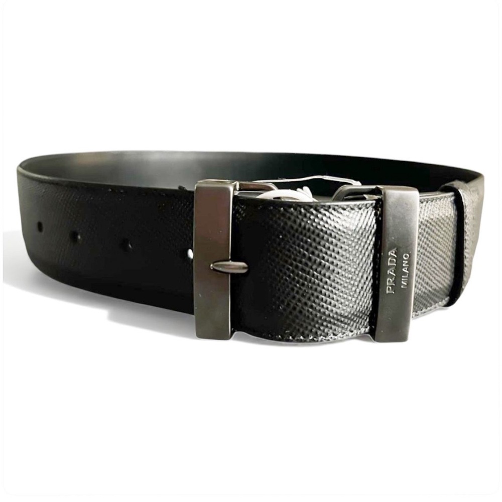 NWT Authentic Prada Saffiano Leather Belt Black
Sz 80